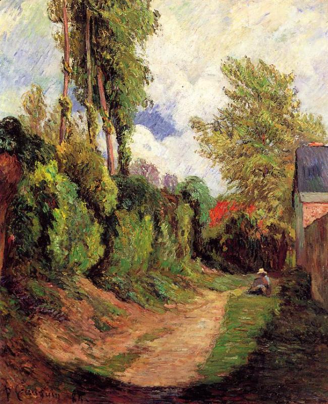 Sunken Lane - Paul Gauguin Painting